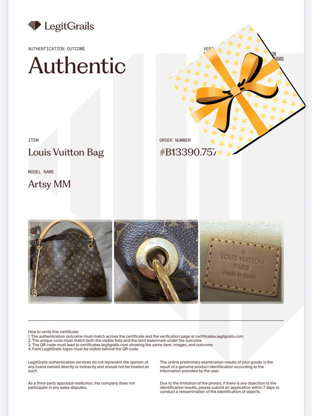 Authentic Louis Vuitton Artsy MM Monogram Hobo Rank A w/ Dust Bag - Picture 13 of 13